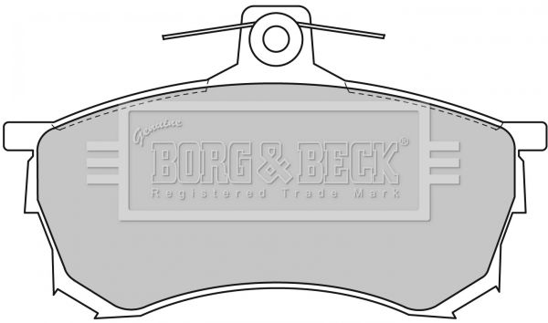 BORG & BECK Комплект тормозных колодок, дисковый тормоз BBP1463